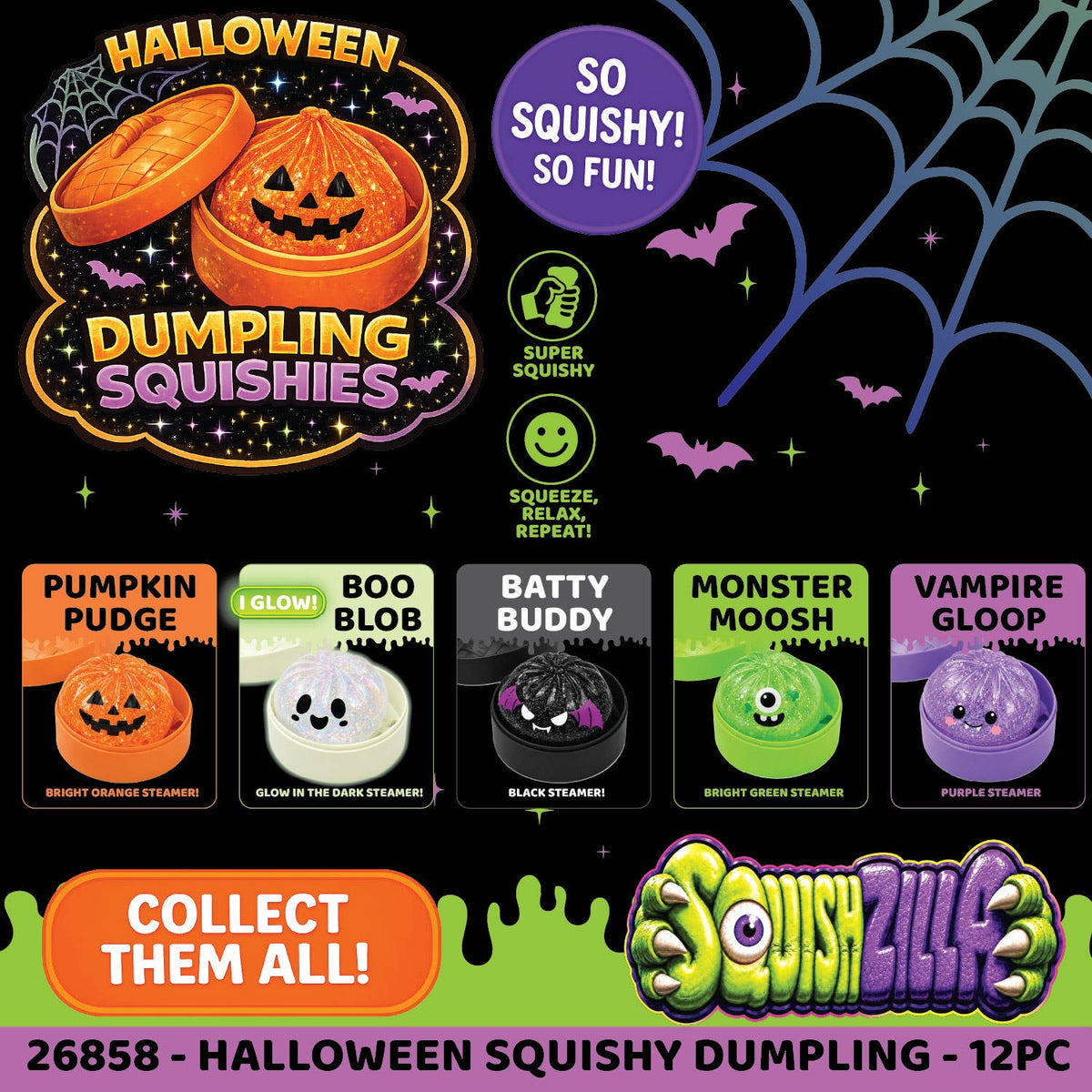 Halloween Dumpling Squishies