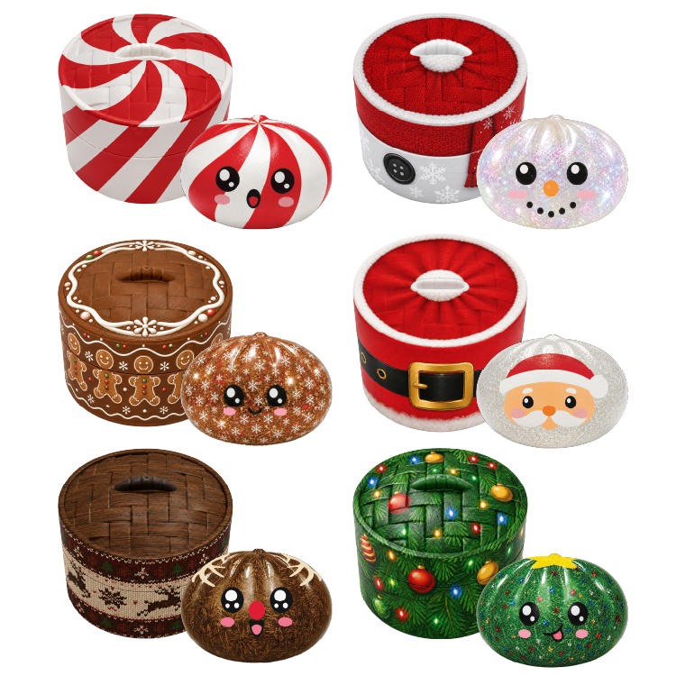 Mini Christmas Dumpling Squishies