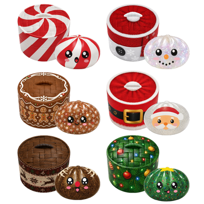 Mini Christmas Dumpling Squishies