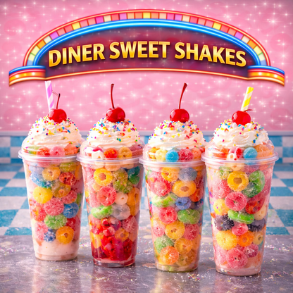 Diner Sweet Shakes (Candy mixes in Milkshake cups)