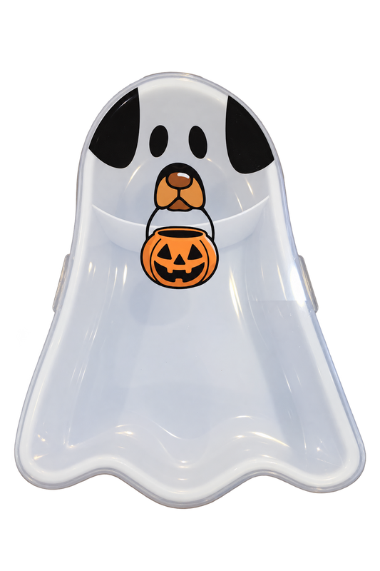 Small Ghost Dog Candy Container